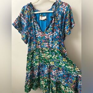 Floral Anthropologie mini dress